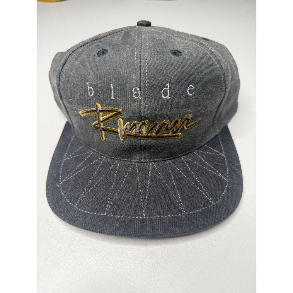 Vintage Bladerunner Trucker Hat Black Snapback Cap Movie Promo NEW Fresh Caps
